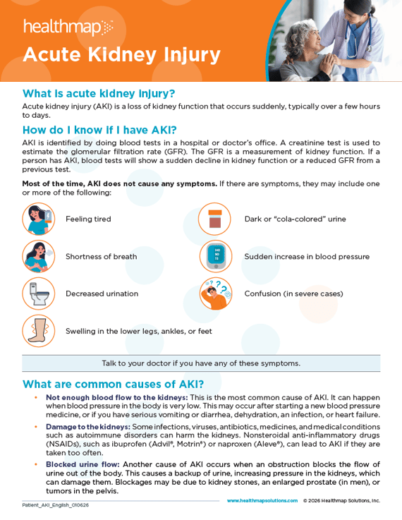 Acute Kidney Injury Education